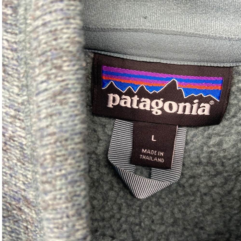 Patagonia Better Sweater Womens Large Green 1/4 Zip Fleece Pullover Hiking 25617 - Picture 3 of 7